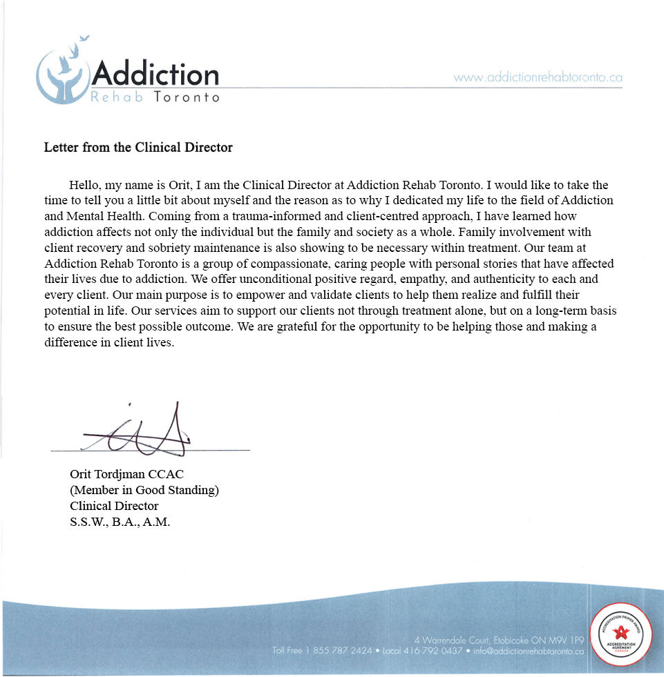 Letter from Clinical Director